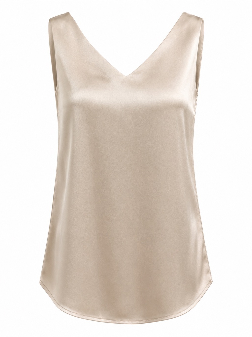 Papillon Champagne Satin Cami Tank Top NWT XS Minimalist